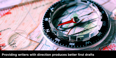 Setting direction for writers